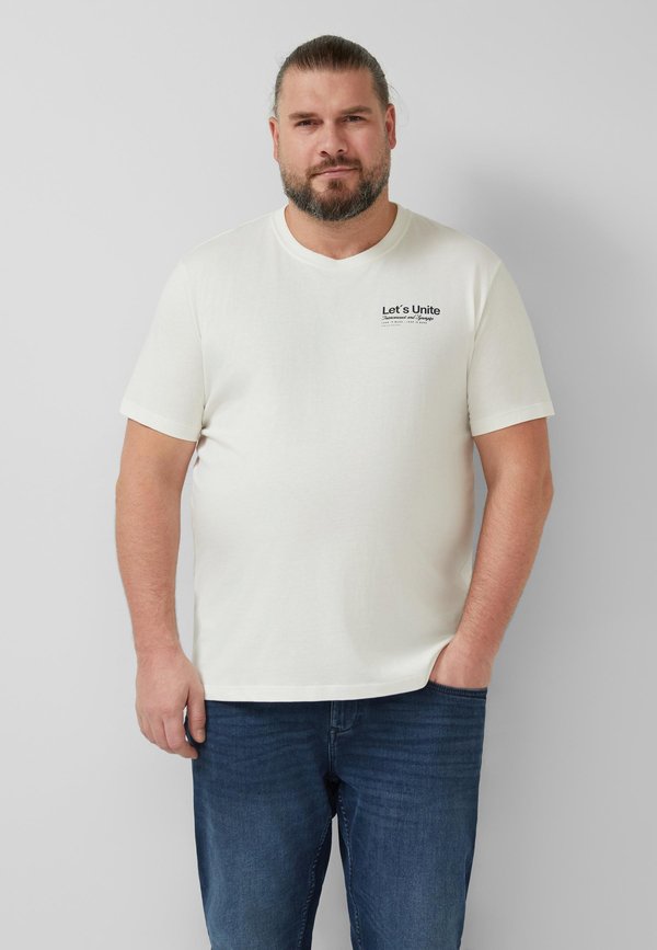 s.Oliver Print T-shirt - creme