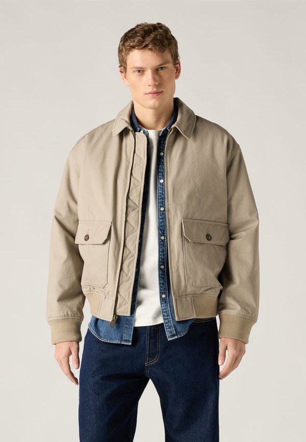 Levi's® CORTLAND JACKET - Denim jacket - vintage khaki