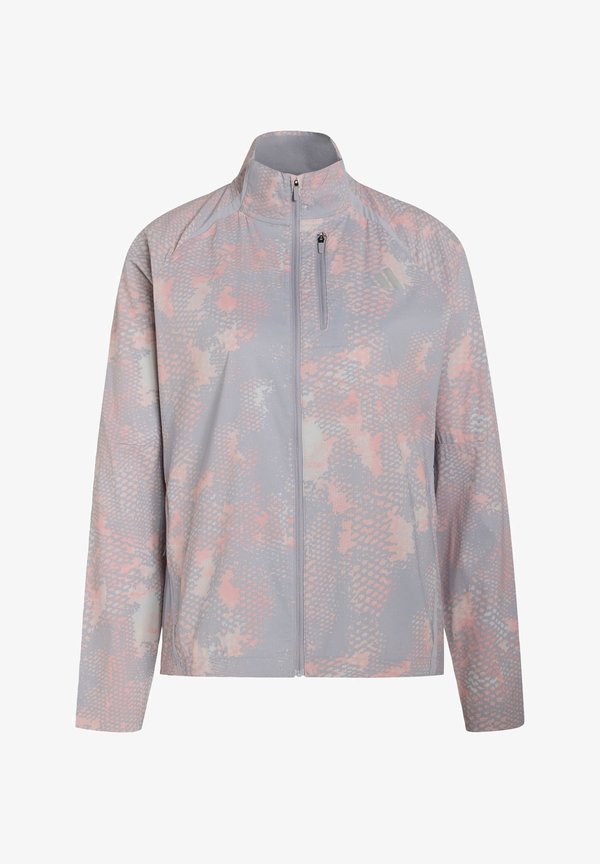 adidas Performance ADIDAS PERFORMANCE ADI365 RUNNING ANIMAL PRINT ICONIC JACKET - Running jacket - grey one semi frozen turbo glory grey