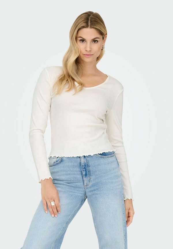 ONLY ONLINA - Long sleeved top - cloud dancer