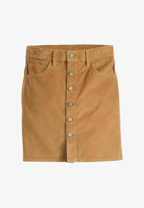 Levi's® RETRO BUTTON FRONT - Mini skirt - sweet honey