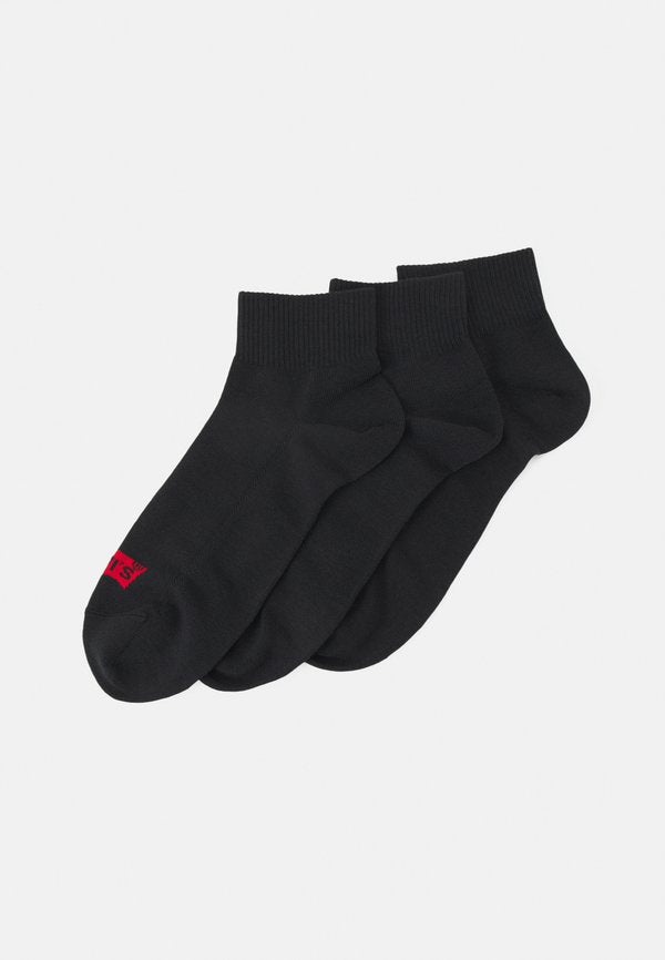 Levi's® 3 Pack UNISEX - Sneaker socks - black