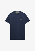 Superdry & Co SUPERDRY ESSENTIAL STACKED LOGO EMBROIDERED T-SHIRT.. - Basic T-shirt - classic navy yellow