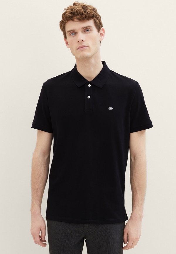 TOM TAILOR BASIC WITH CONTRAST - Polo shirt - black