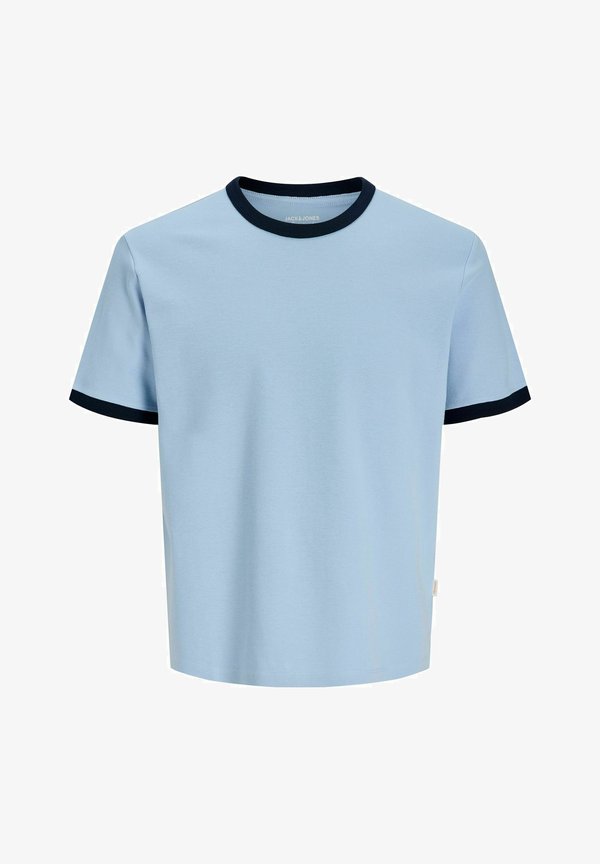 Jack & Jones Colour block - Basic T-shirt - cashmere blue