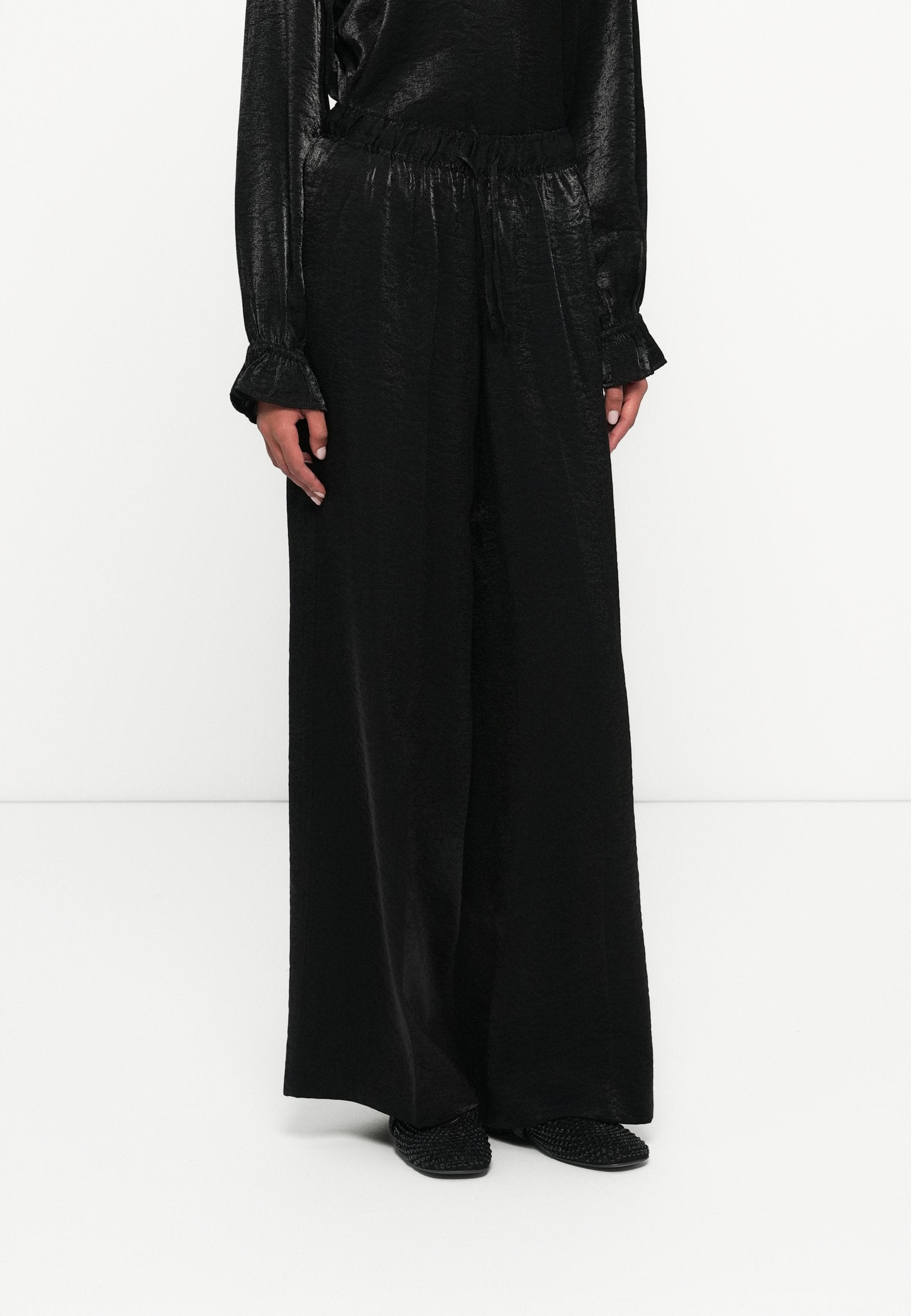 TOM TAILOR DENIM SHINY PALAZZO PANTS