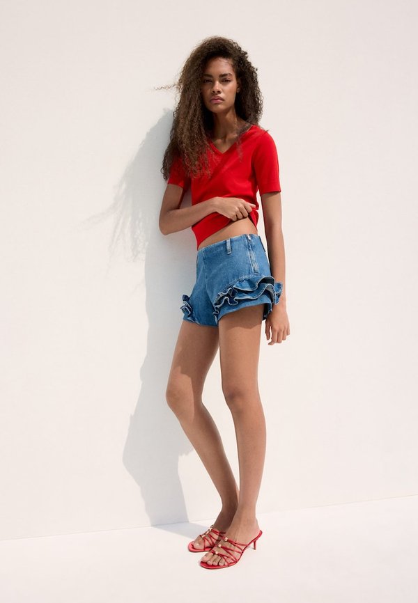 Mango ADULT - Basic T-shirt - red