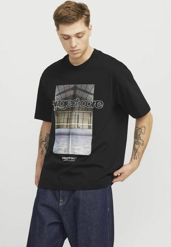Jack & Jones Printed - Print T-shirt - black