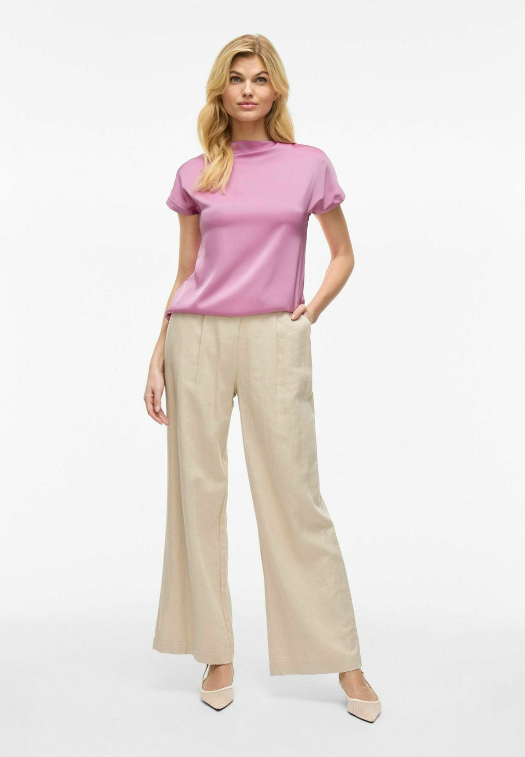 VILA Short Sleeved VIELLETTE Boatneck