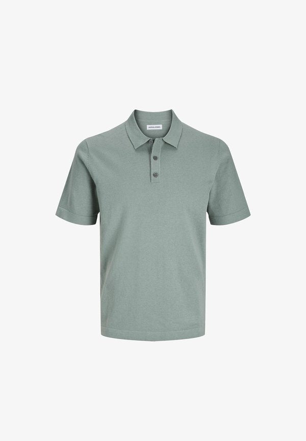 Jack & Jones Knitted Plain Knitted - Polo shirt - iceberg green