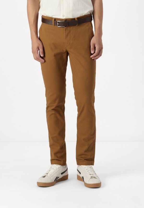 Jack & Jones JPSTMARCO JJDAVE WITH BELT - Chinos - rubber