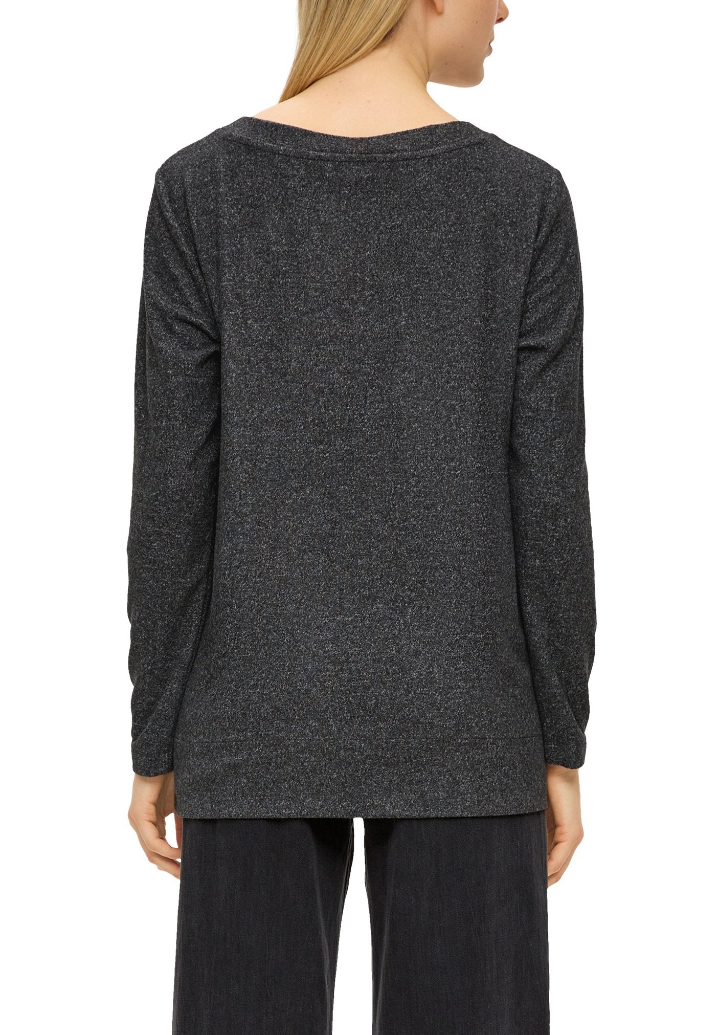 s.Oliver LONGSLEEVE AUS VISKOSEMIX