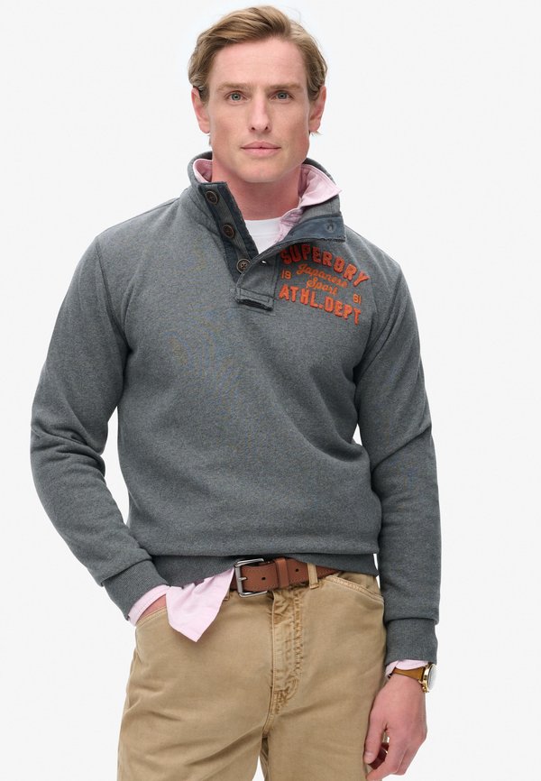 Superdry & Co VINTAGE ATHLETIC - Sweatshirt - charcoal marl