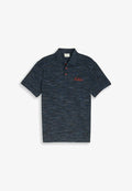 TOM TAILOR Polo shirt - navy tonal spacedye