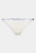 Tommy Hilfiger REPEAT LOGO WAISTBAND TANGA THONG - Thong - warm ice/grey heather