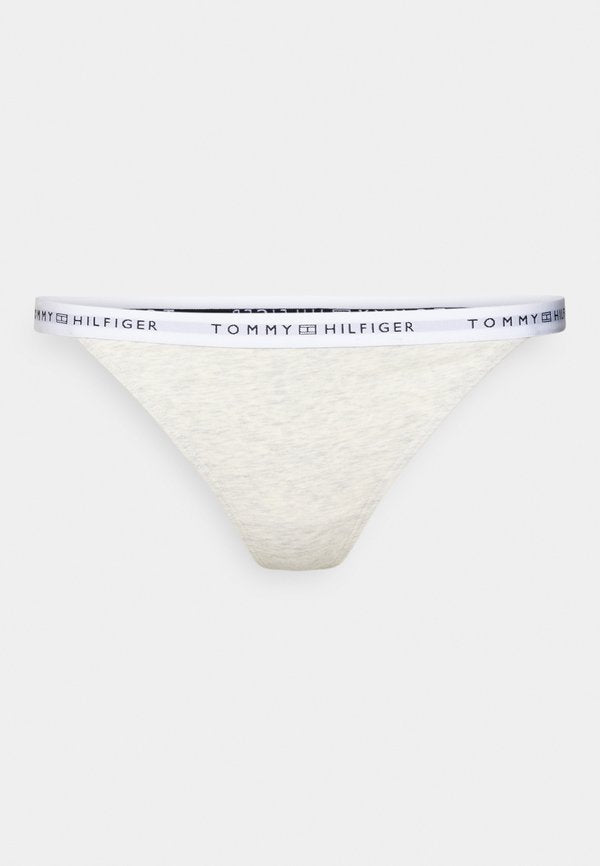 Tommy Hilfiger REPEAT LOGO WAISTBAND TANGA THONG - Thong - warm ice/grey heather