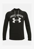 Under Armour RIVAL TERRY BIG LOGO HD-WHT - Hoodie - black