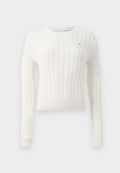 Tommy Hilfiger CABLE KNIT CREW NECK JUMPER - Jumper - calico