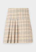 Selected Pleated Linen Blend Checked