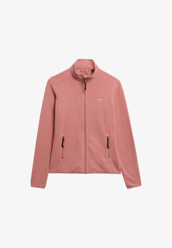 Superdry & Co POLAR FULL ZIP - Fleece jacket - ash rose