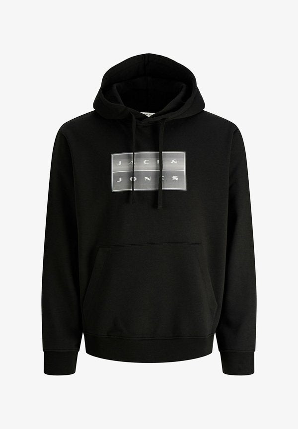 Jack & Jones HOODIE PLUS SIZE LOGO HOODIE - Hoodie - black