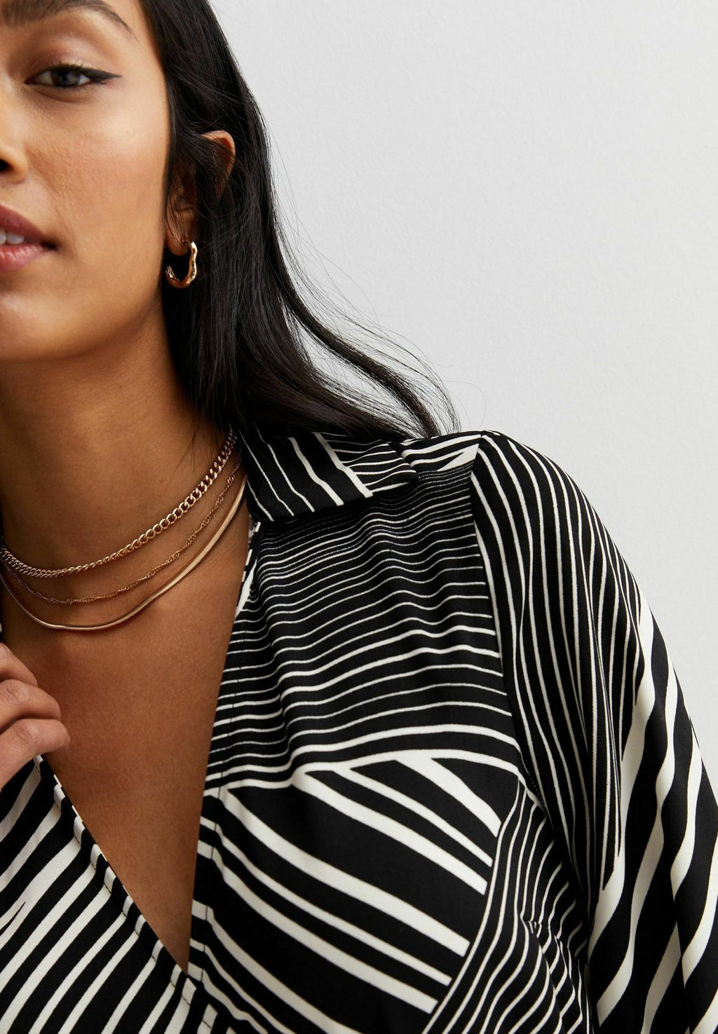 New Look WRAP COLLAR LONG SLEEVE
