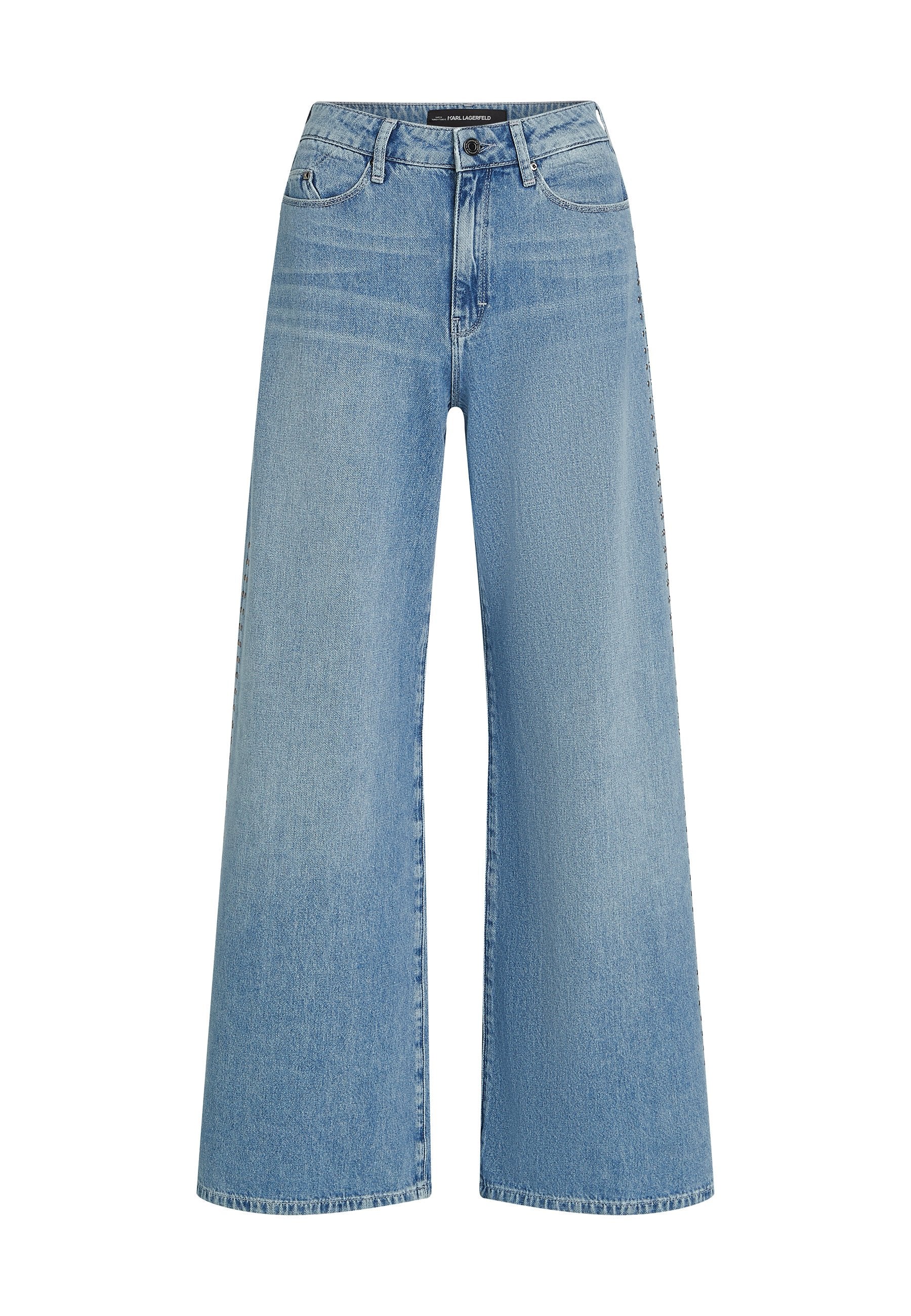 STUDDED SIGNATURE HIGH-RISE WIDE LEG Media 1
