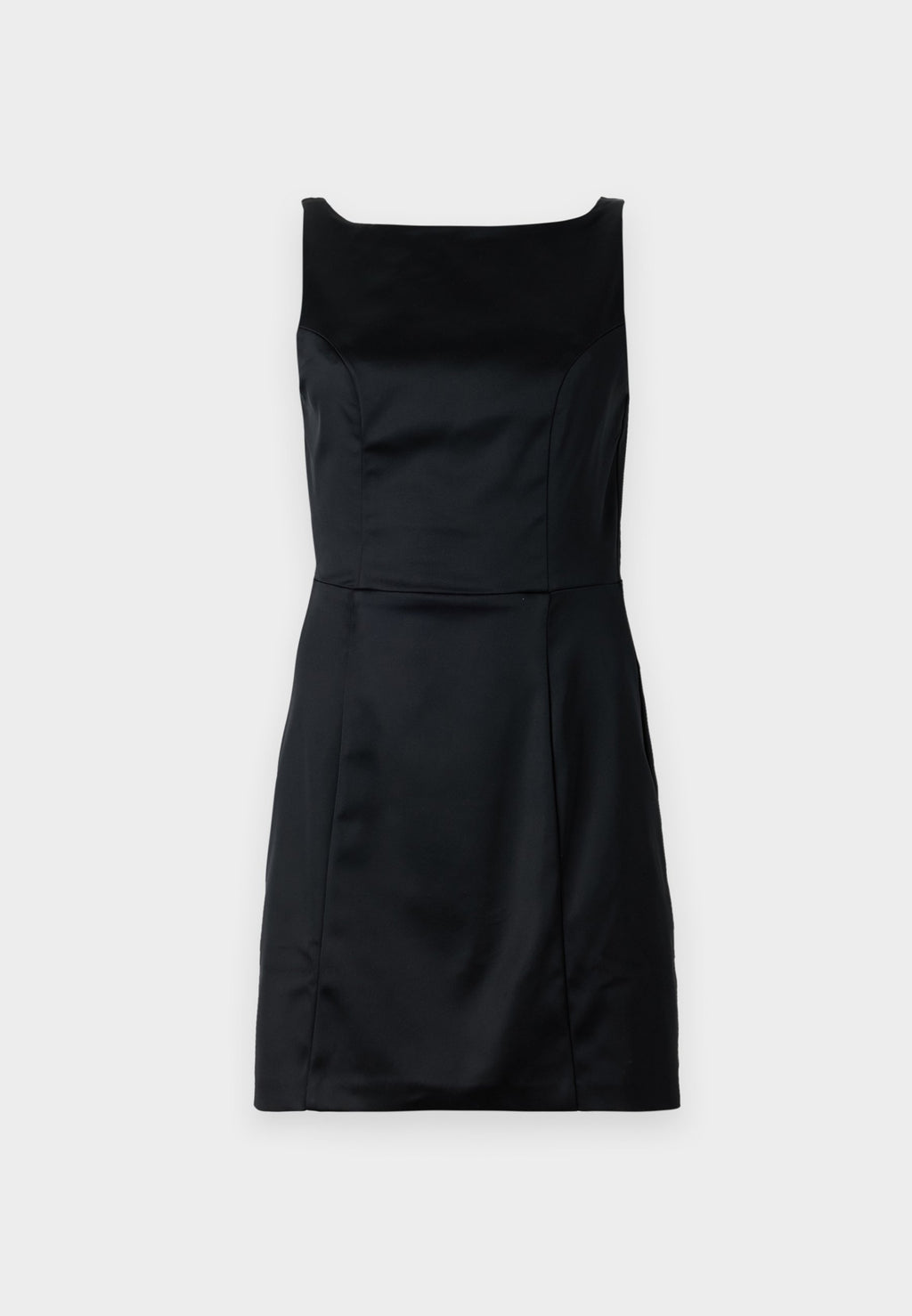 Abercrombie & Fitch High-Neck Satin Sculpt Mini Dress