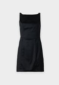 Abercrombie & Fitch High-Neck Satin Sculpt Mini Dress