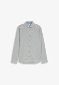 TOM TAILOR Shirt - leaf green small stripe