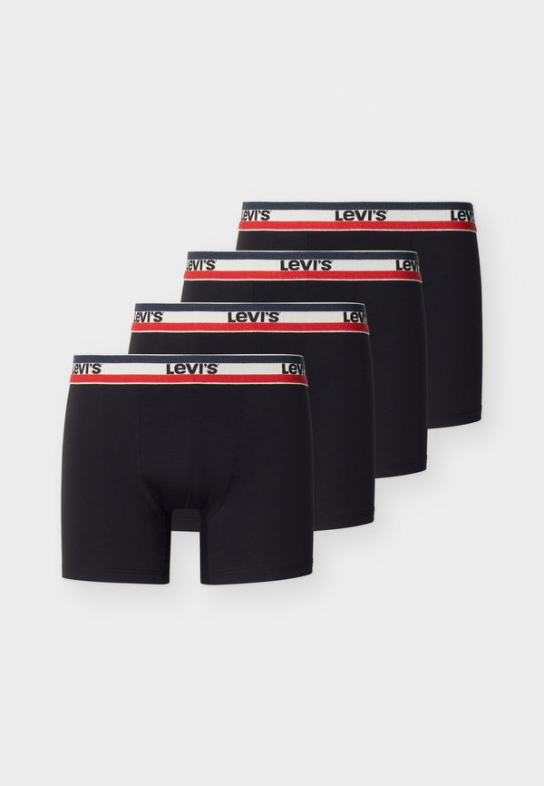 Levi's® MEN REPEAT LOGO 4 PACK - Boxer briefs - black