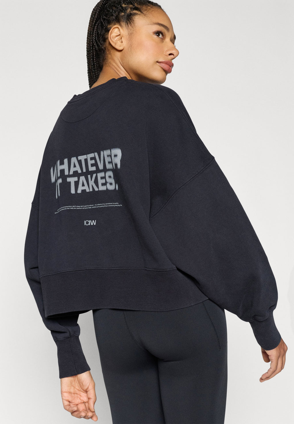 ICANIWILL ESSENCE OVERSIZED CREW PRINT