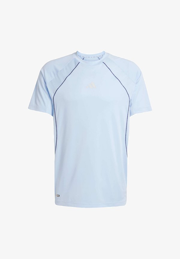 adidas Performance TEE - Print T-shirt - glow blue