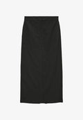Vero Moda VMTAMI Mid waist Long Pinstripe - Maxi skirt - black