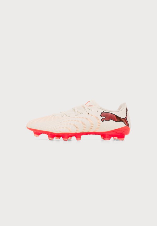 Puma FUTURE 9 PLAY FG/AG UNISEX - Football boots artificial grass - sugared almond/white/ultra red/black