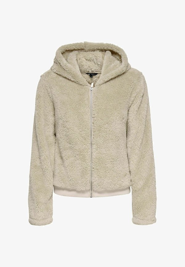 ONLY ONLANNA - Fleece jacket - pumice stone