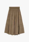 Bershka FOLD-OVER WAIST - MIDI SKIRT 01701335 - A-line skirt - khaki