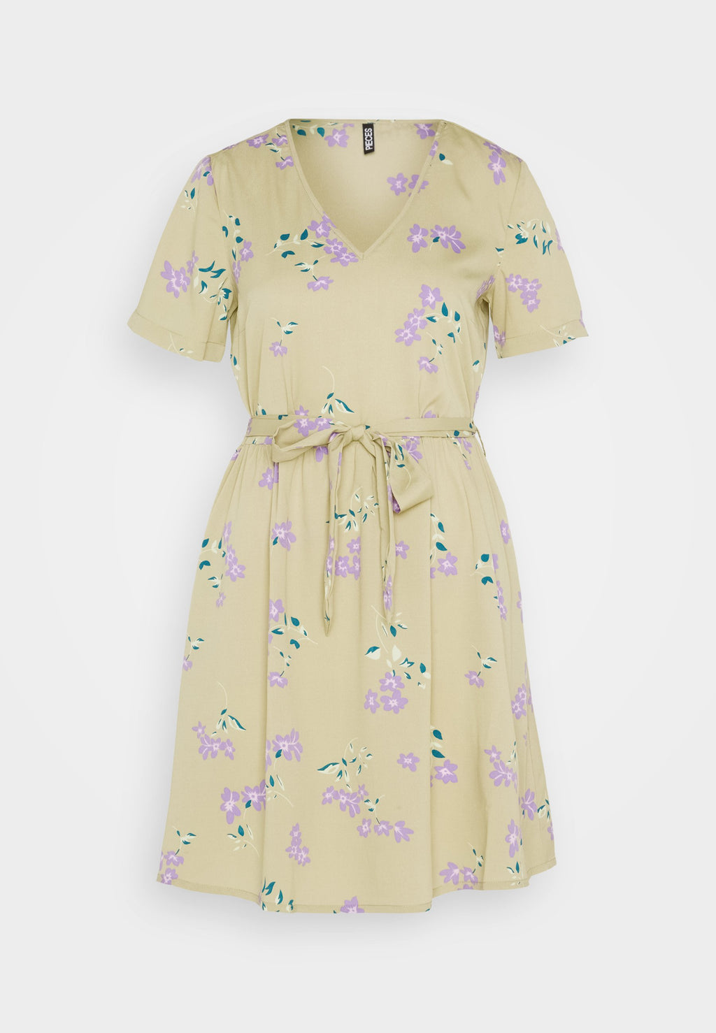 Pieces PCLILIANA V NECK SHORT DRESS