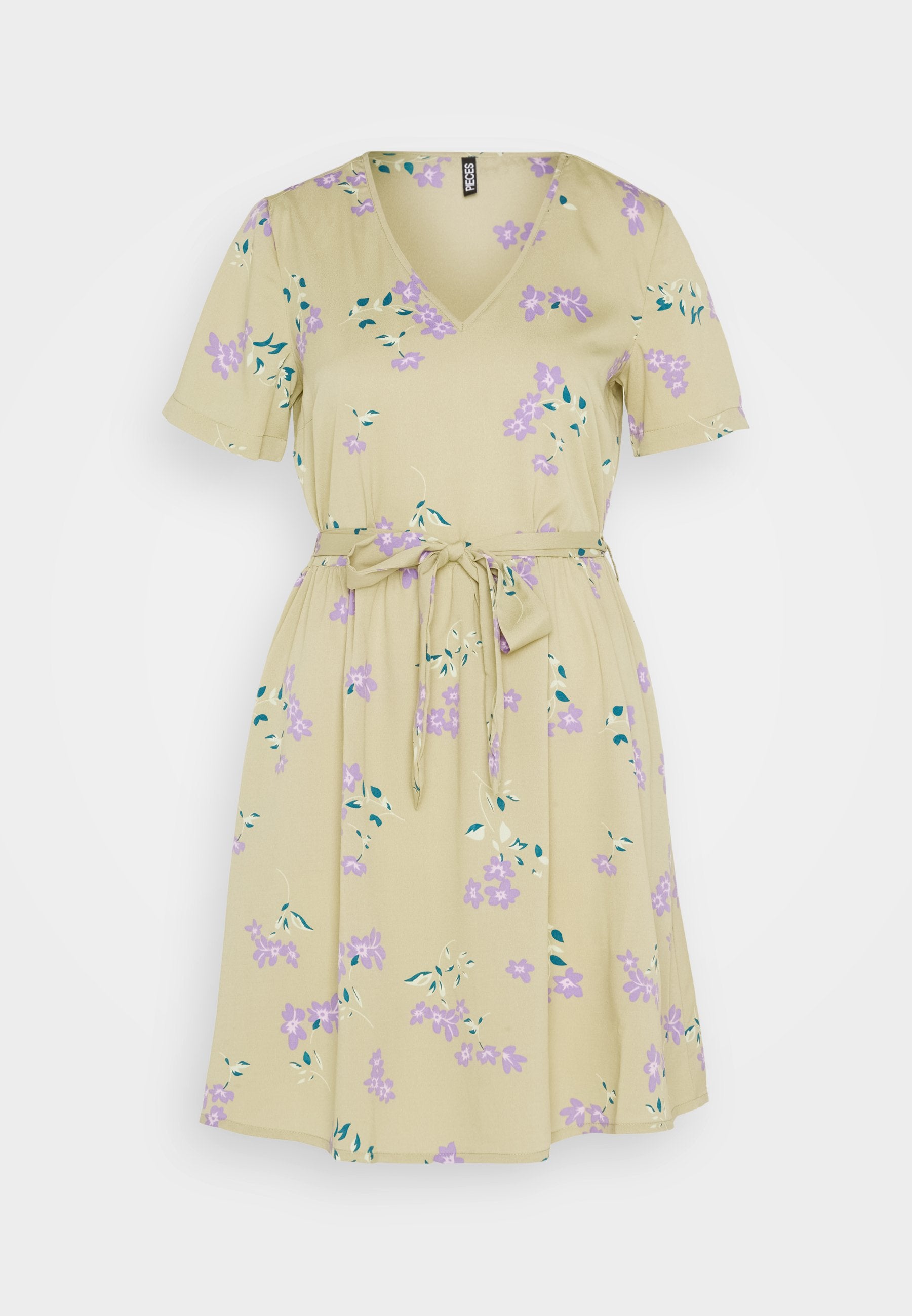 Pieces PCLILIANA V NECK SHORT DRESS