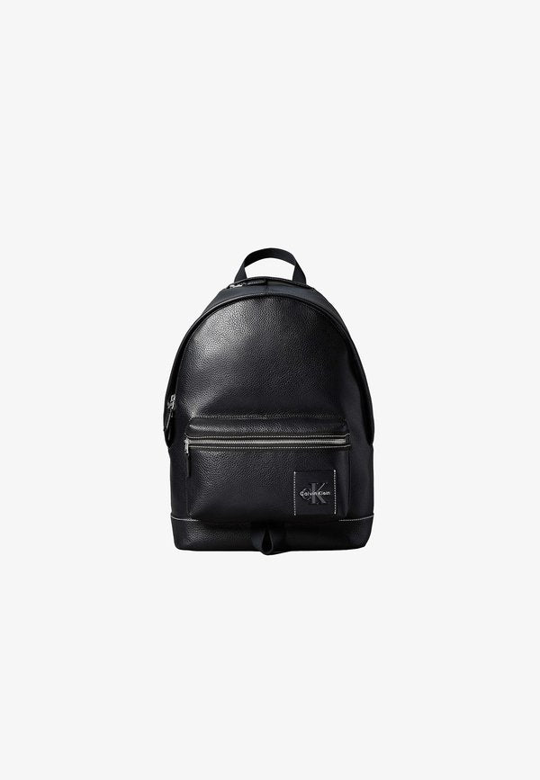 Calvin Klein CALVIN KLEIN PEBBLED SIGNATURE LOGO TROLLEY BACKPACK - Rucksack - black