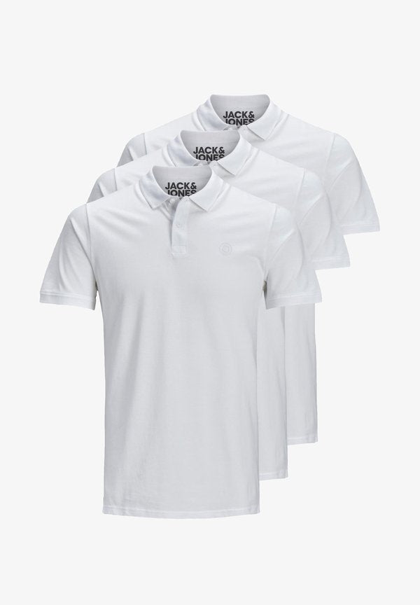 Jack & Jones 3 PACK BASIC - Polo shirt - weiß