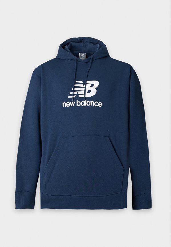 New Balance SPORT ESSENTIALS STACKED LOGO - Hoodie - navy
