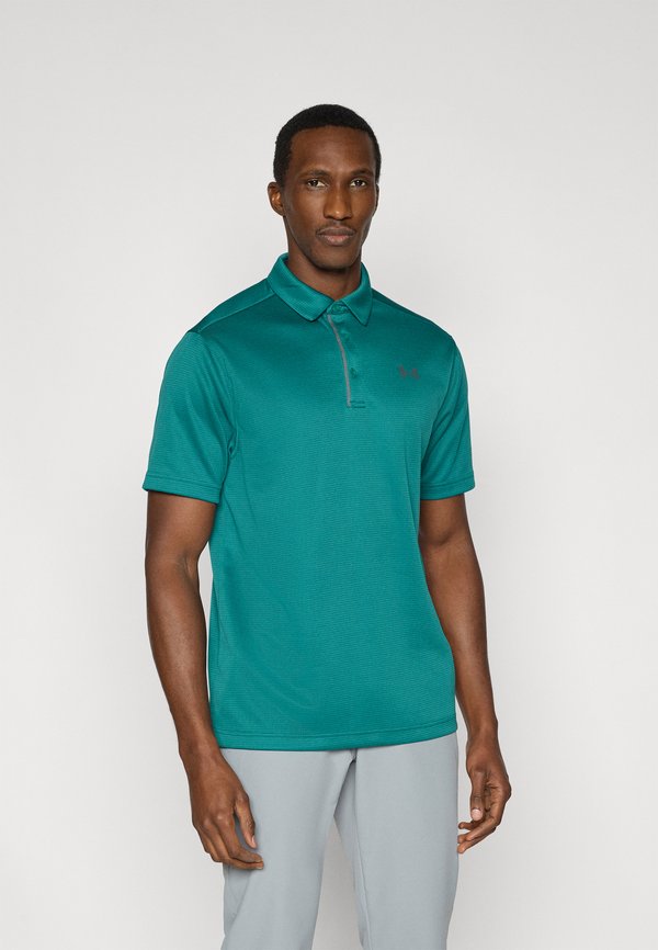 Under Armour TECH - Polo shirt - rack green/pitch gray