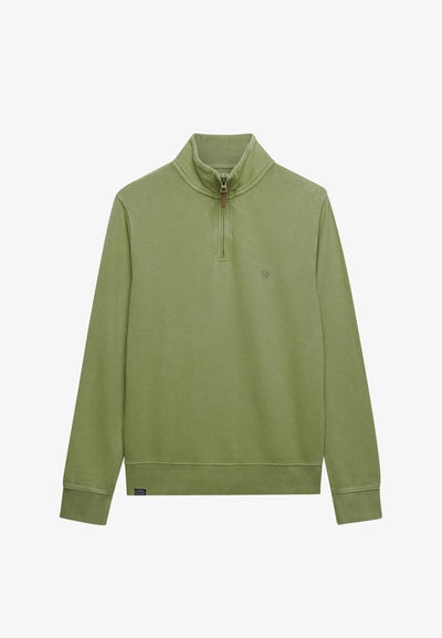 Superdry & Co SUPERDRY  ESSENTIAL HALF ZIP JUMPER.. - Sweatshirt - washed sea green