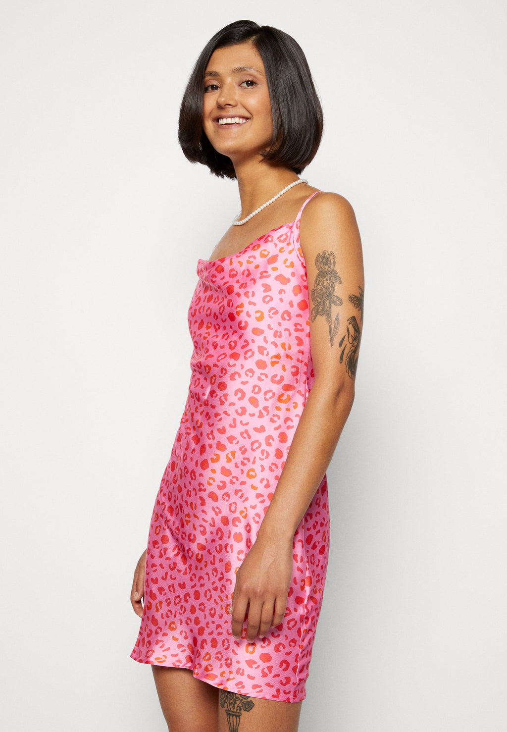 Never Fully Dressed COWL NECK MINI DRESS