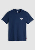 Levi's® GRAPHIC CREWNECK TEE - Print T-shirt - dark blue