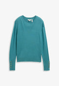 TOM TAILOR STRICKPULLOVER - Jumper - tropical teal