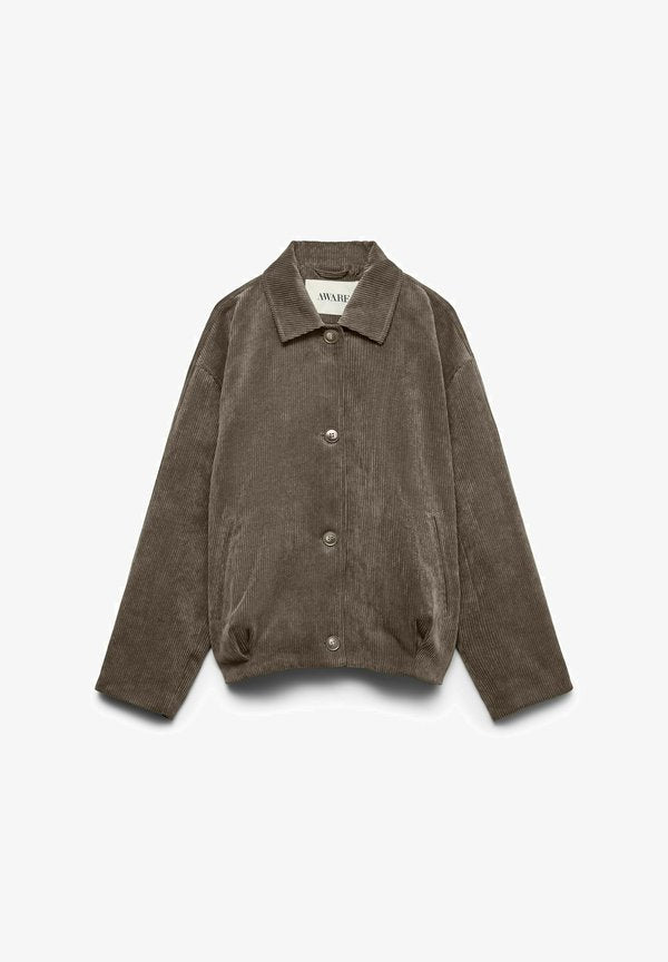 Vero Moda Corduroy AWLEAH - Summer jacket - chocolate chip