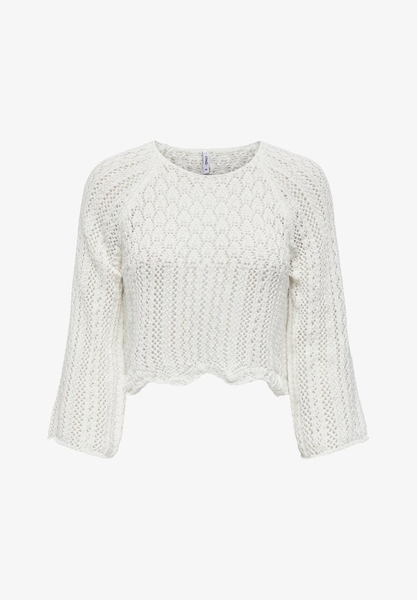 ONLY ONLNOLA LIFE 3/4 PULLOVER NOOS - Jumper - cloud dancer
