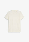 TOM TAILOR TOM TAILOR T-SHIRT T-SHIRT MIT WAFFELSTRUKTUR - Basic T-shirt - gardenia white